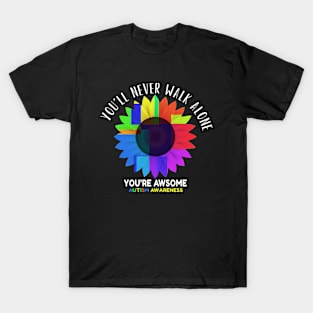 You'll Never Walk Alone Autism Awareness T-Shirt